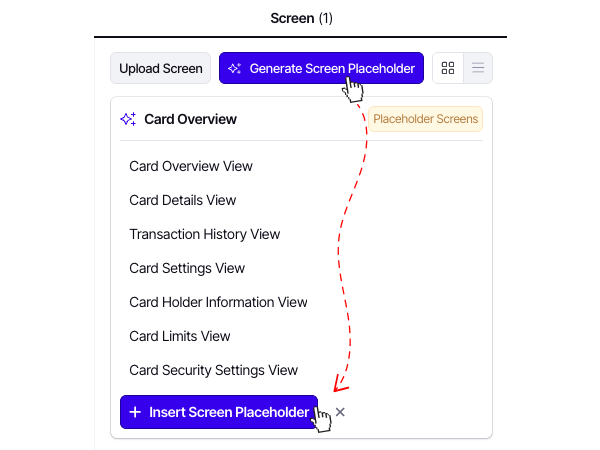 AI UI Screen Planning