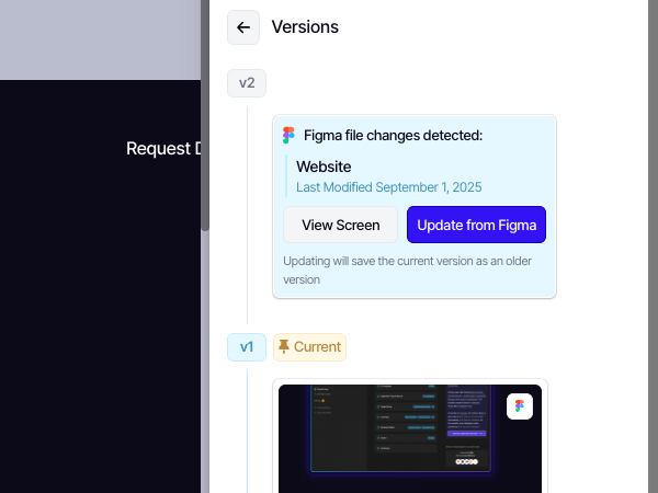 Figma Screen Update Tracking
